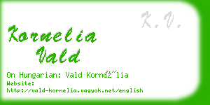 kornelia vald business card
